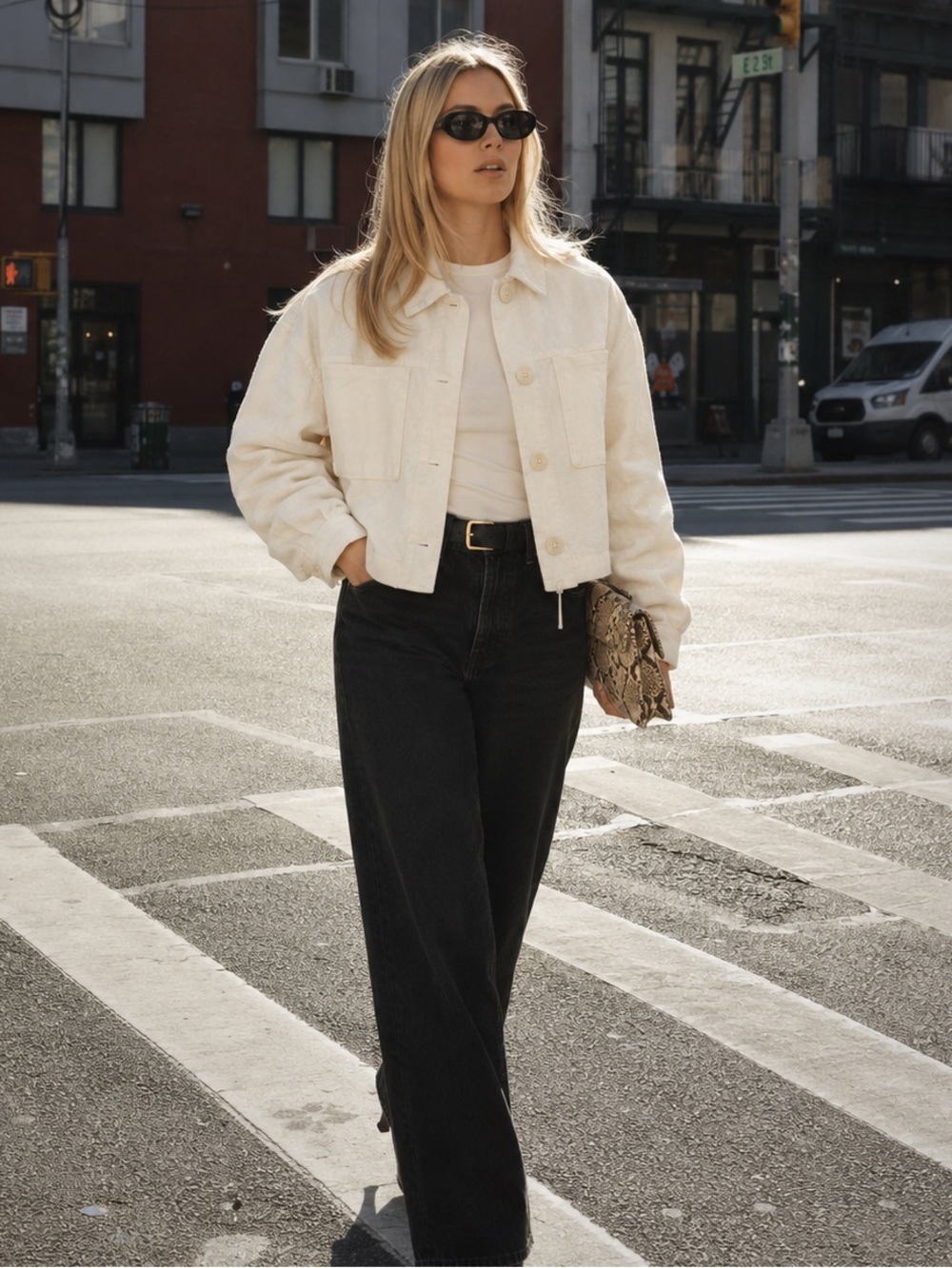 Zara Cream Linen Blend Cropped Jacket Medium Cottage Coastal